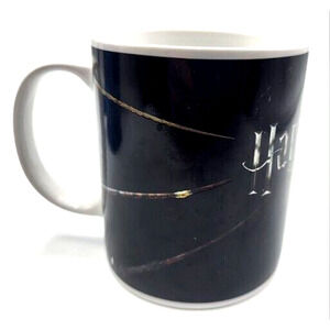 Paladone HARRY POTTER Wands Mug Ceramic Black with White Interior 12oz